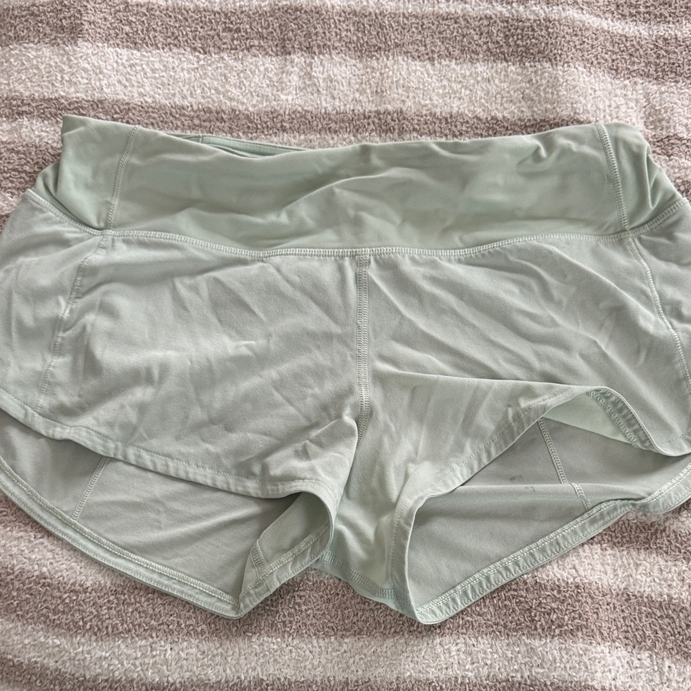 Lululemon Athletica Light Green Athletic Shorts